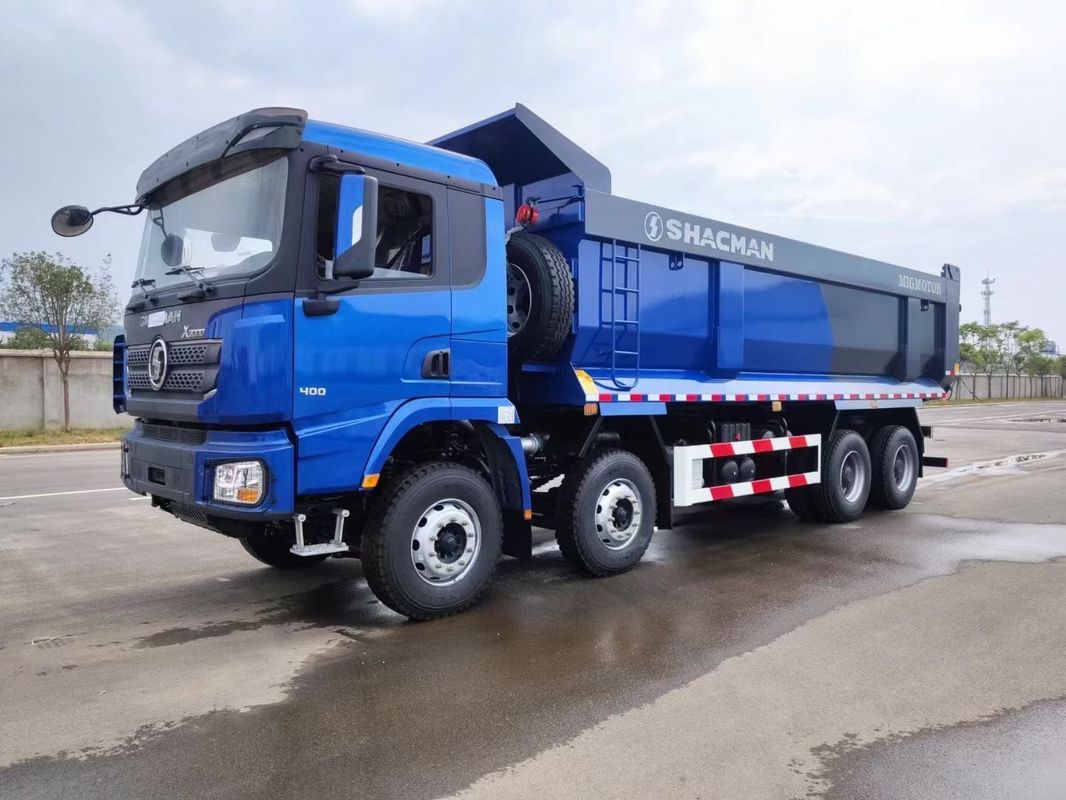 SHACMAN X3000 Дэмп-Трак 8x4 380hp EuroII Синий U-бутер Tipper WEICHAI двигатель