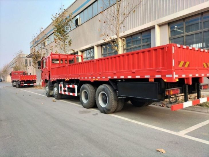 SHACMAN F3000 Красный грузовик 8×4 WEICHAI 380hp EuroII 12 колесный грузовик