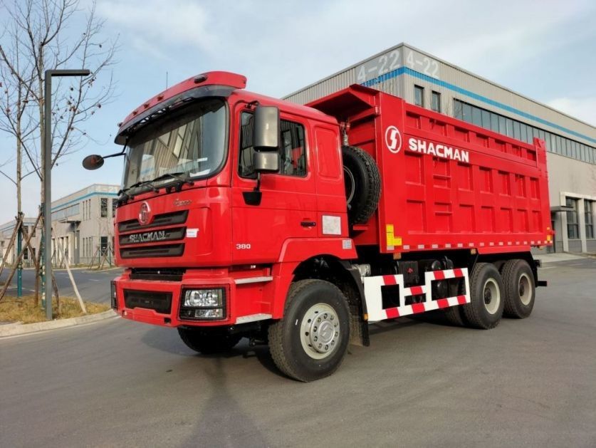 SHACMAN F3000 Дэмпер Дэмп-Трак 6x4 WP10.380Hp EuroII Красный 10 шины с 5175 мм