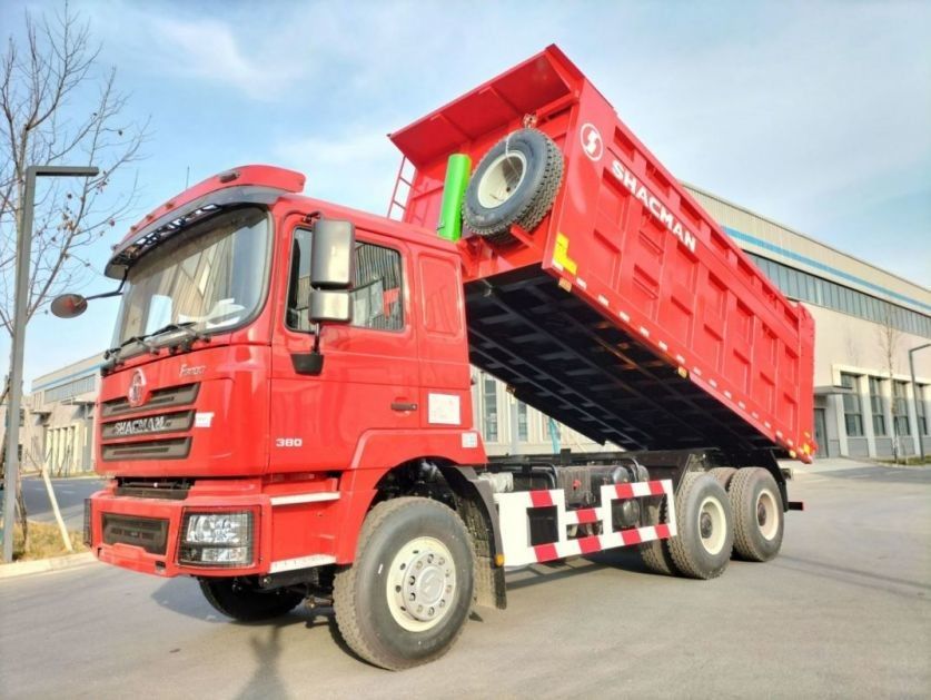 10 шины SHACMAN 30t Dump Truck F3000 6x4 380hp EuroII Красный козырь дизельный двигатель