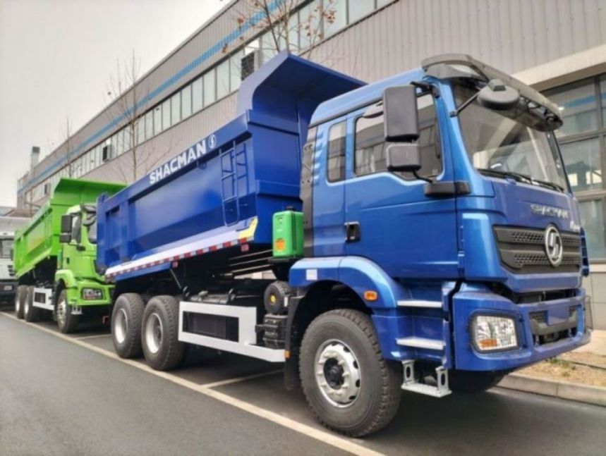 SHACMAN Dump Truck 6x4 H3000 340 EuroII Синий грузовой ящик для наклона U-типа