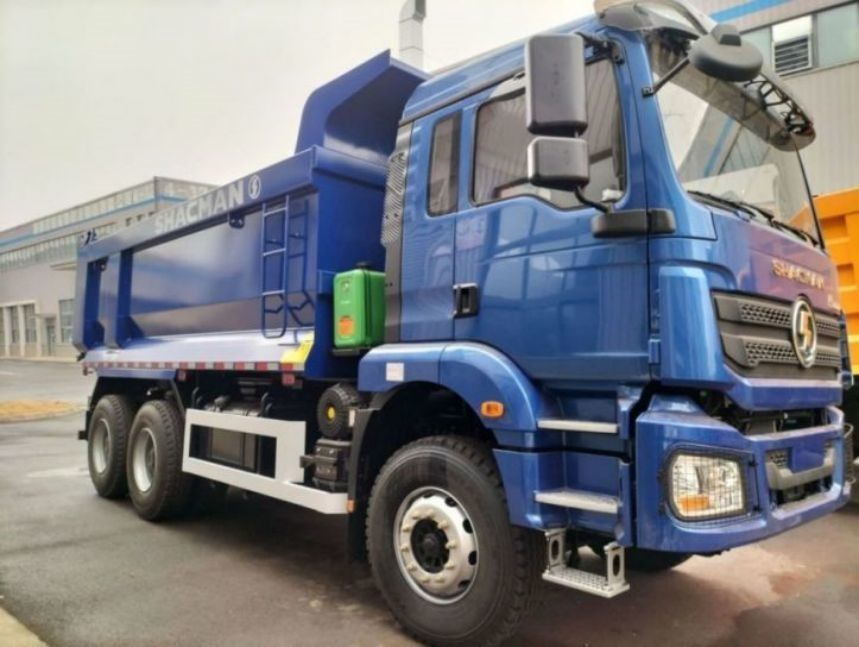 SHACMAN U-Cargo box Dump Truck 6x4 H3000 380 EuroII Blue Tipper Стандартная кабина 12.00R20 шины