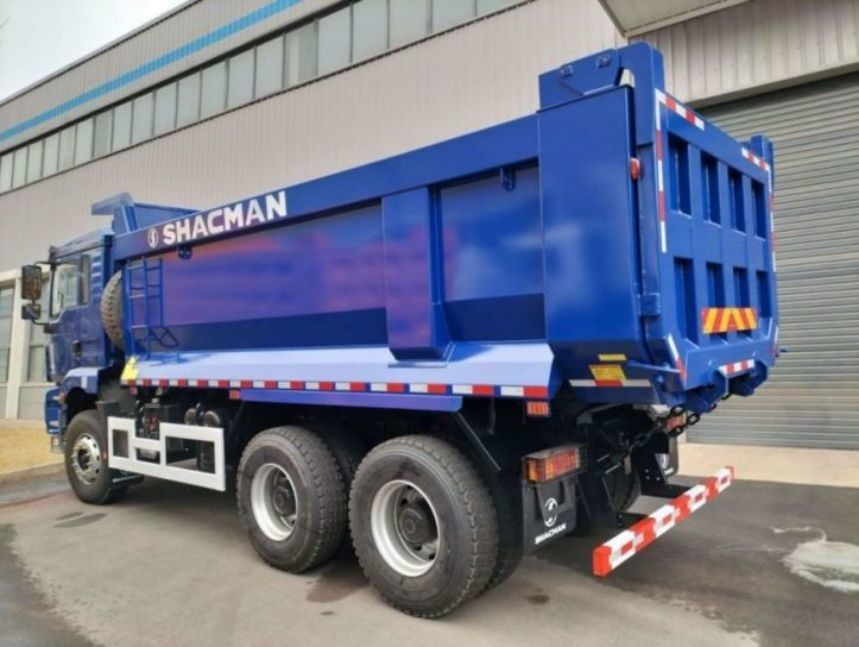 SHACMAN U-Cargo box Dump Truck 6x4 H3000 380 EuroII Blue Tipper Стандартная кабина 12.00R20 шины