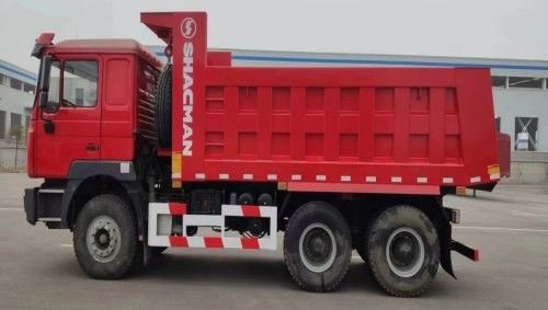 10 попыток SHACMAN красный грузовик F3000 грузовик грузовик 380 л.с. для добычи полезных ископаемых