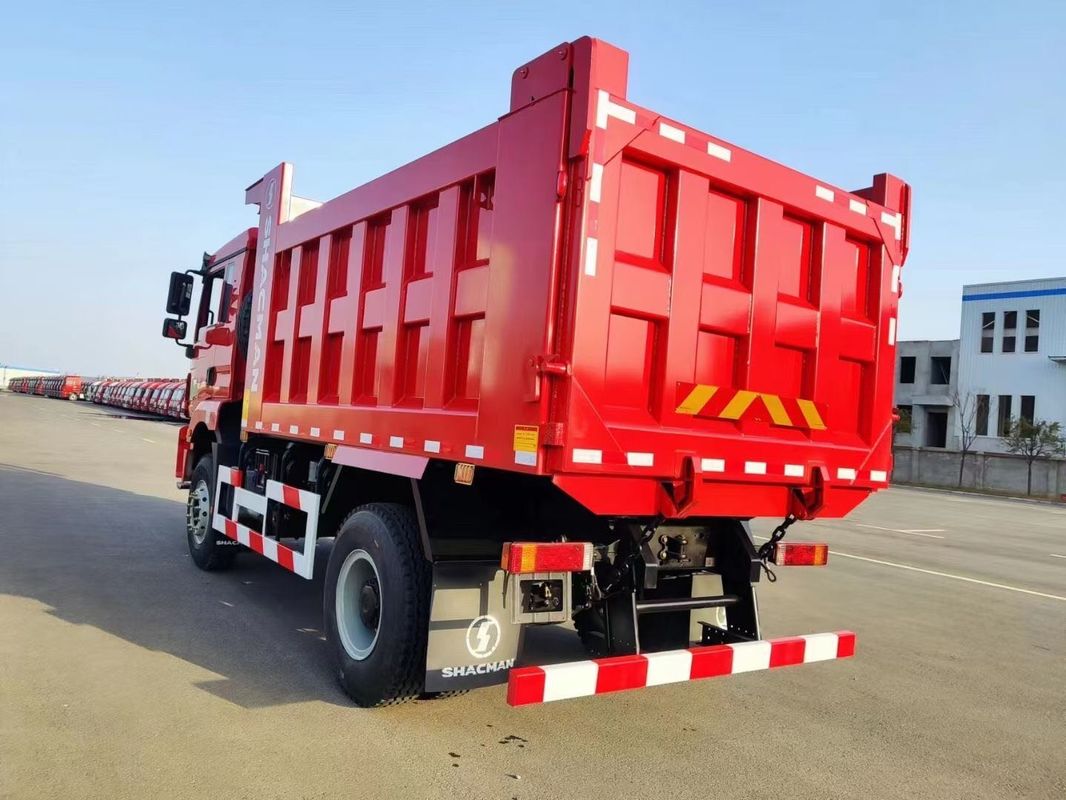 Красный SHACMAN тяжелый мусоровоз 6-колесный мусоровоз H3000 4x2 300hp Евро II 3800 мм