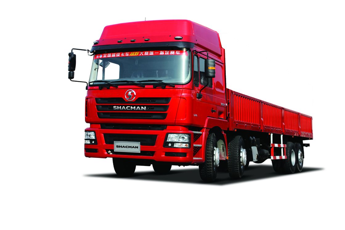 SHACMAN F3000 Красный грузовик 8×4 WEICHAI 380hp EuroII 12 колесный грузовик