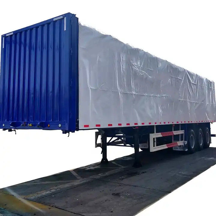 CIMC Side Curtain Semi Trailer 3-осевой фургонный тип коробки полуприцеп для перевозки грузов на поддонах