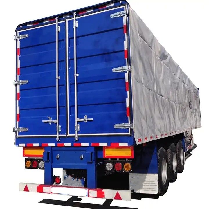 CIMC Side Curtain Semi Trailer 3-осевой фургонный тип коробки полуприцеп для перевозки грузов на поддонах
