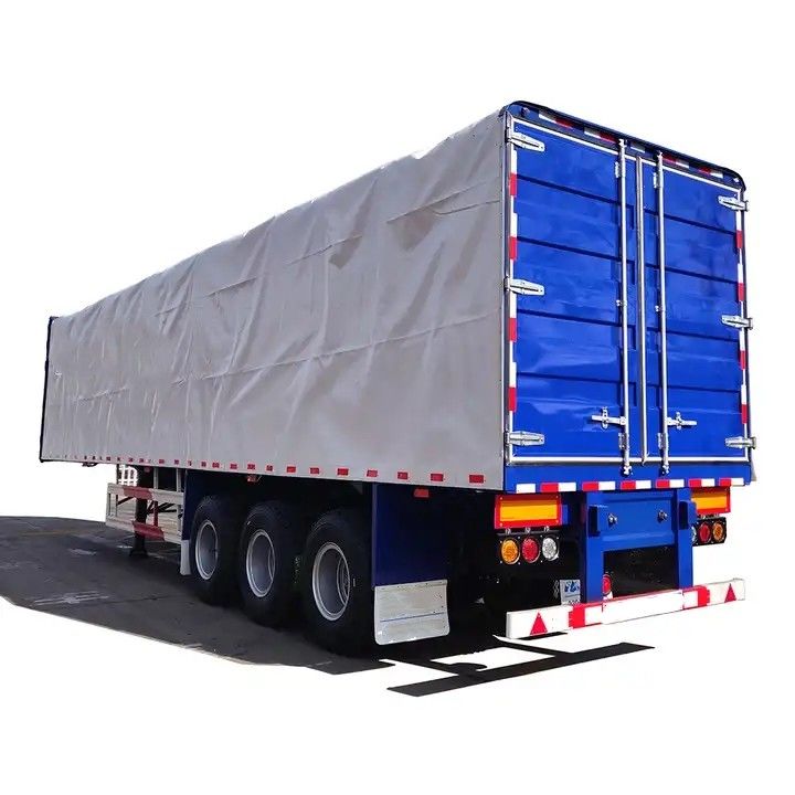 CIMC Side Curtain Semi Trailer 3-осевой фургонный тип коробки полуприцеп для перевозки грузов на поддонах