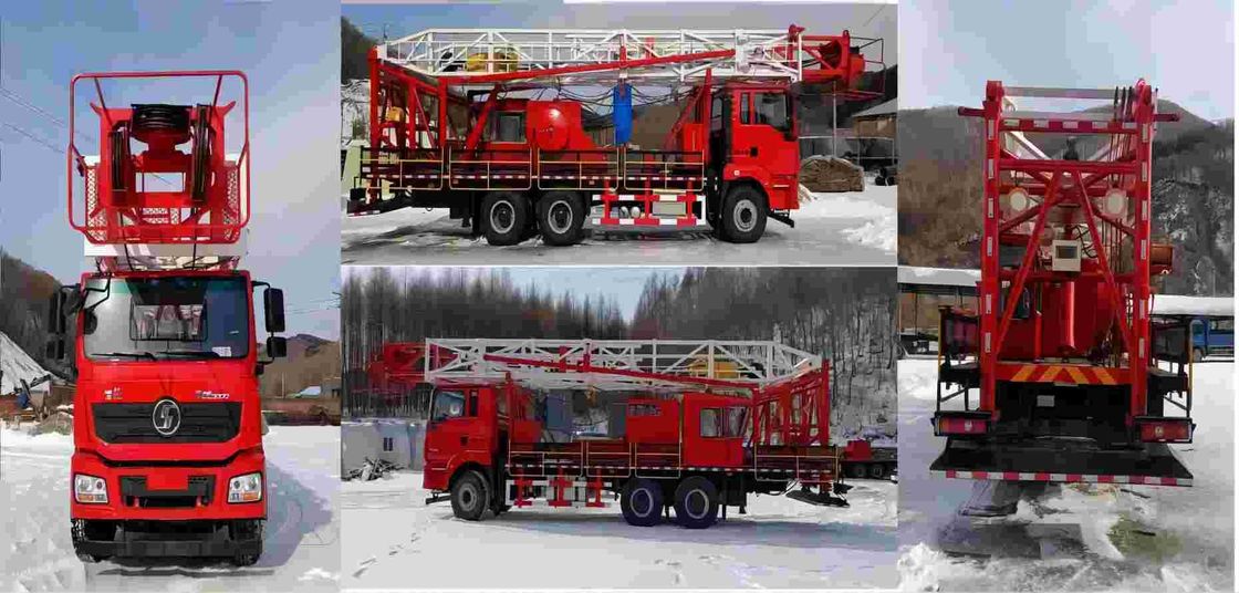SHACMAN H3000 Нефтяной буровой грузовик 6x4 380HP EuroII Белый 50Тонный нефтяной буровой грузовик