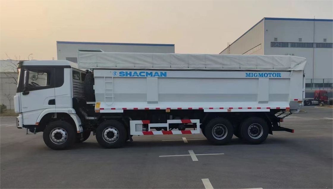 SHACMAN 8x4 440 HP EuroV тяжелый грузовик белый 20 - 30 тонн грузовик с наклоном