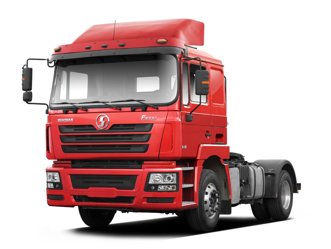 Красный SHACMAN F3000 375HP Euro V 6-колесный трактор голова 4x2 WEICHAI двигатель