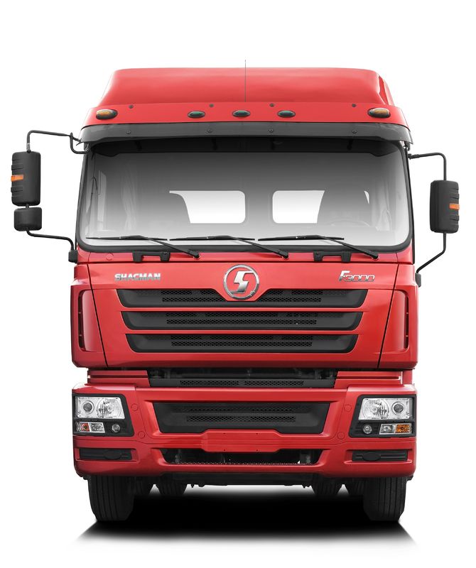 Красный SHACMAN F3000 375HP Euro V 6-колесный трактор голова 4x2 WEICHAI двигатель