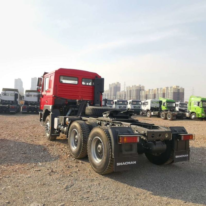 Красный SHACMAN F3000 375HP Euro V 6 колесная головка трактора 4x2 WEICHAI двигатель