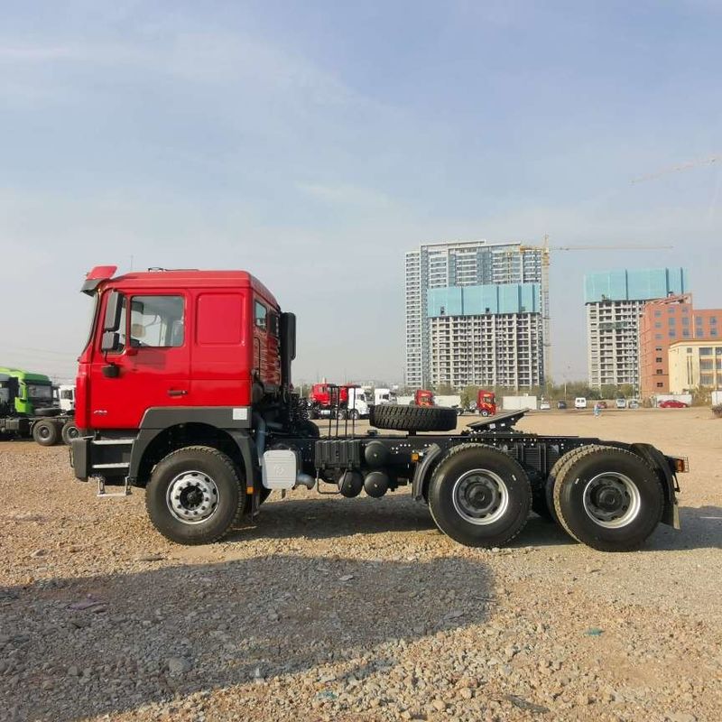 Красный SHACMAN F3000 375HP Euro V 6 колесная головка трактора 4x2 WEICHAI двигатель