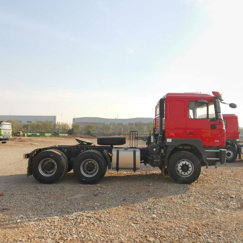 Красный SHACMAN F3000 375HP Euro V 6 колесная головка трактора 4x2 WEICHAI двигатель