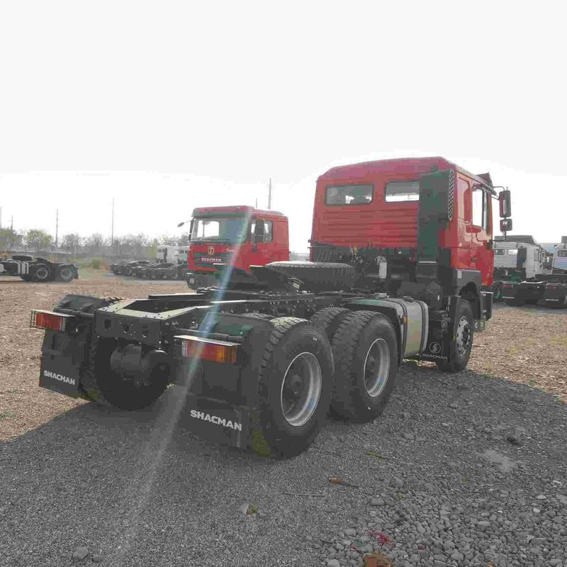 Красный SHACMAN F3000 375HP Euro V 6 колесная головка трактора 4x2 WEICHAI двигатель
