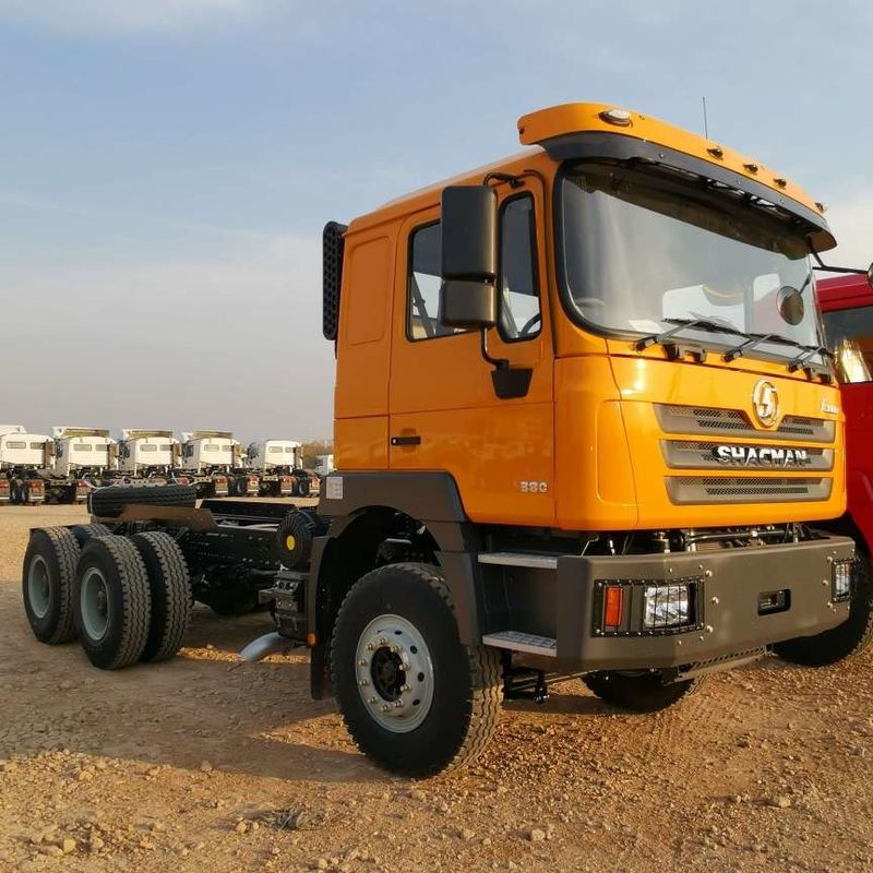 Красный SHACMAN F3000 375HP Euro V 6-колесный трактор голова 4x2 WEICHAI двигатель