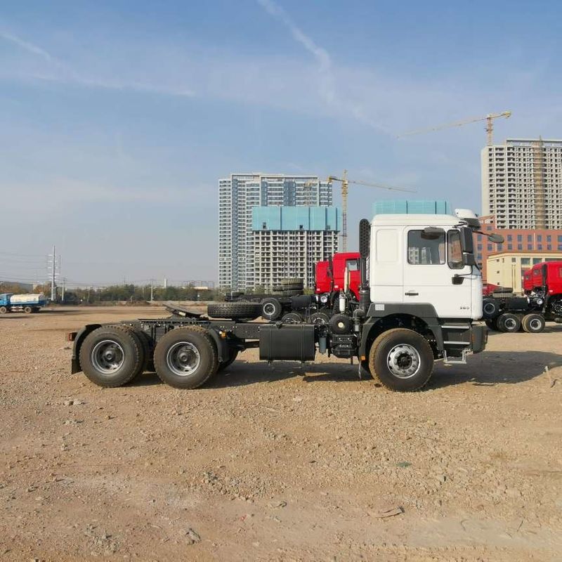 Красный SHACMAN F3000 375HP Euro V 6-колесный трактор голова 4x2 WEICHAI двигатель