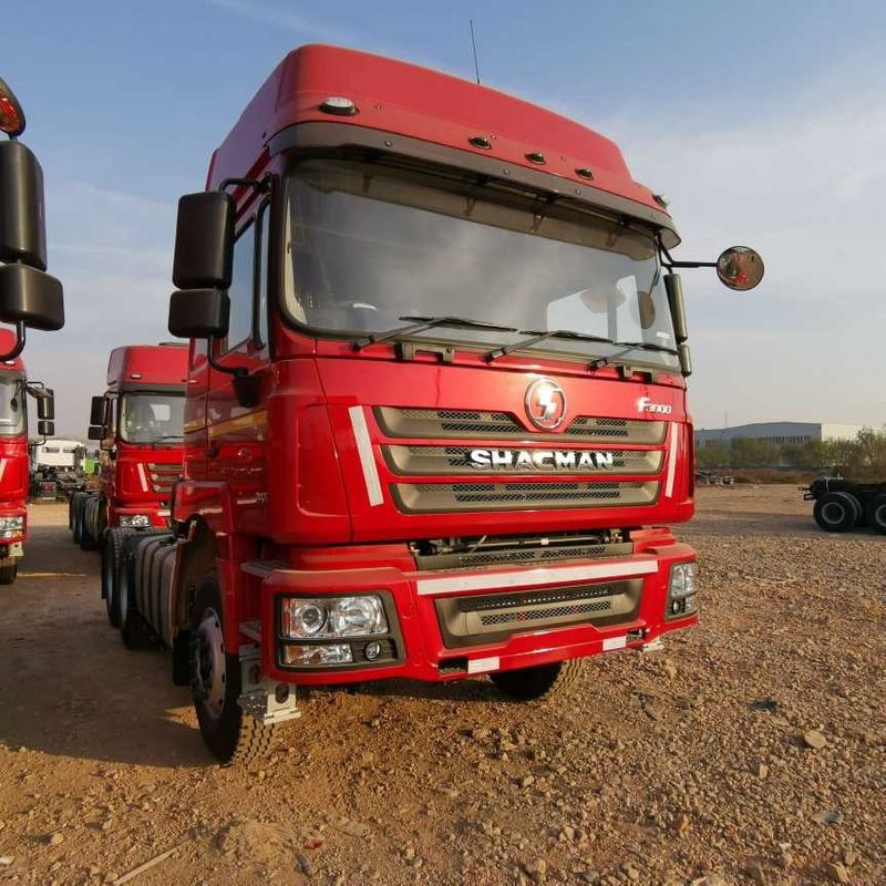 Красный SHACMAN F3000 375HP Euro V 6 колесная головка трактора 4x2 WEICHAI двигатель