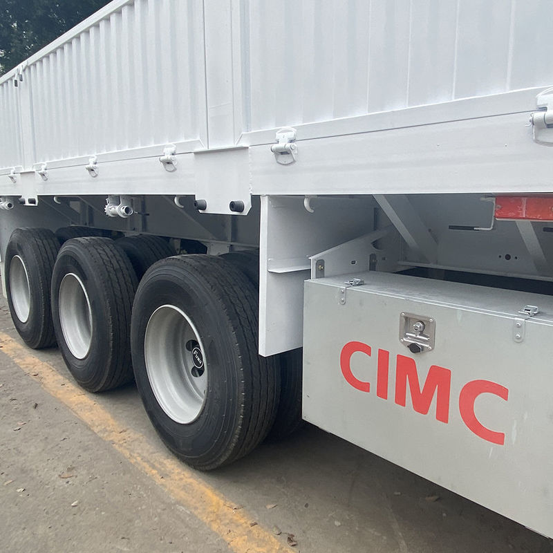 CIMC 3 / 4 оси ограждения полуприцеп 60 70 тонн огражденных грузовых грузовиков SHACMAN